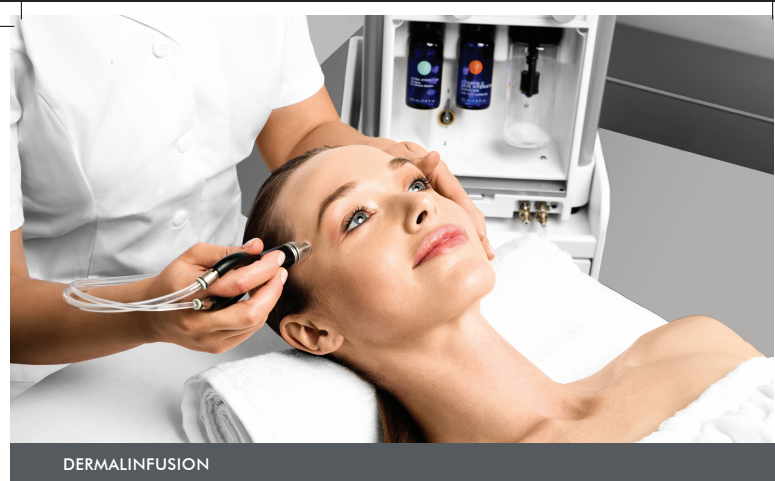 Picture of woman receiving dermal infusion treatment