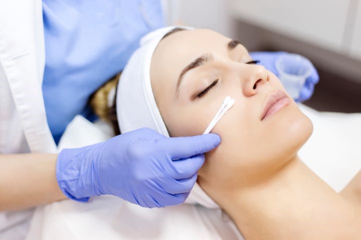 Chemical peels can fight unwanted blemishes.