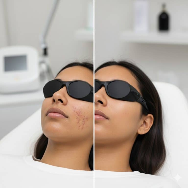 Microneedling treatment for acne scars at AnewSkin Washington DC medical spa