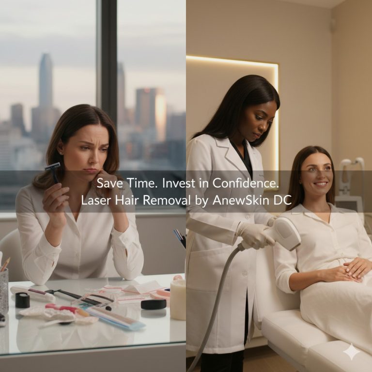 Laser hair removal vs waxing shaving cost time analysis anewskin dc
